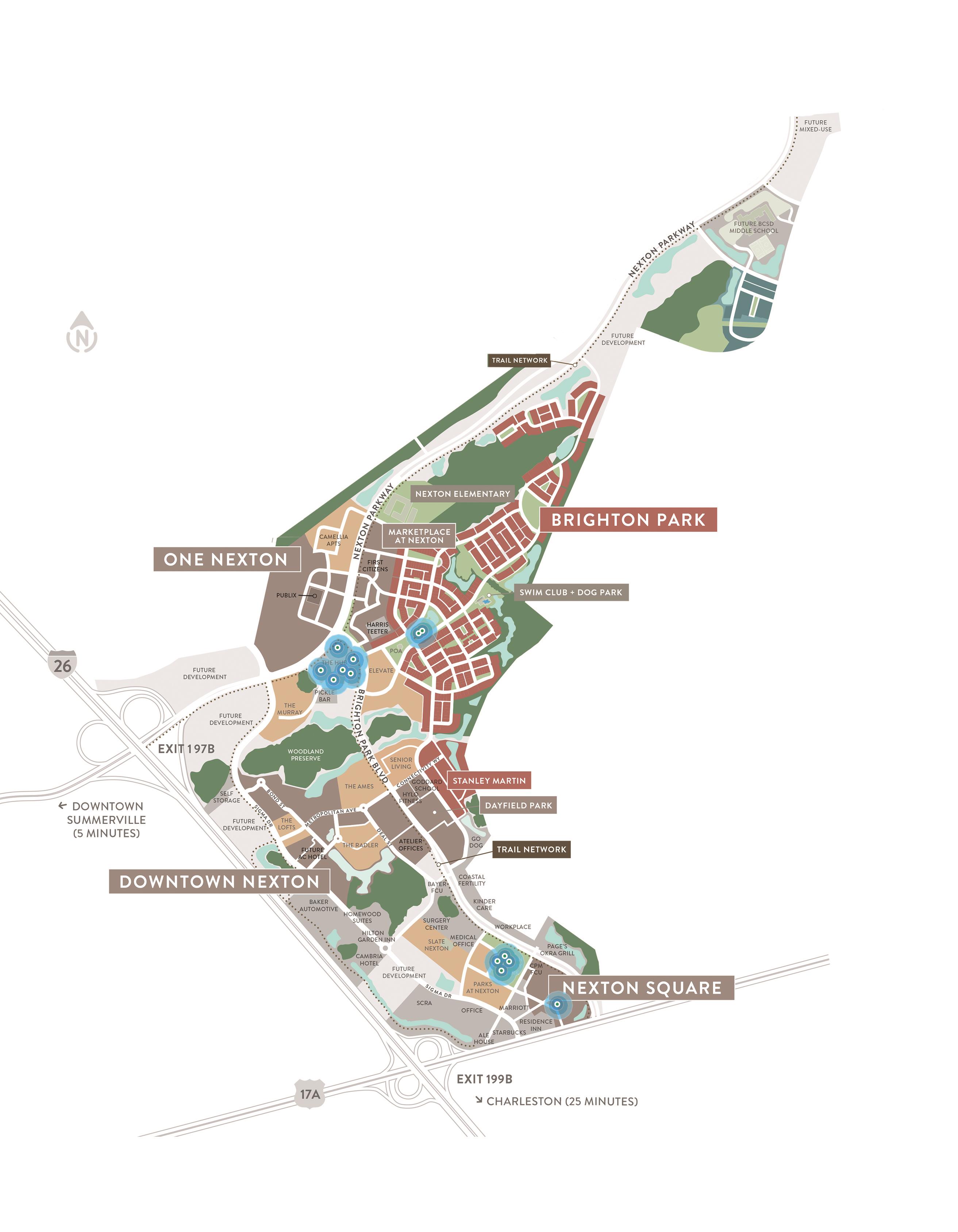 Nexton Map