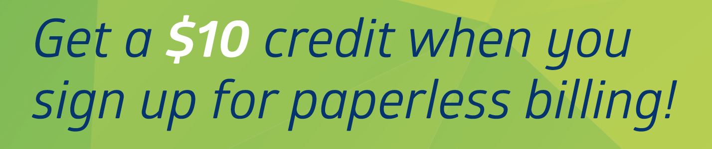 Signup up for Paperless Billing