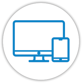Icon of a computer and tablet