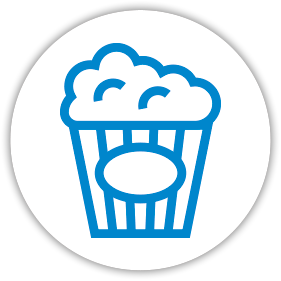 Icon of a box of popcorn