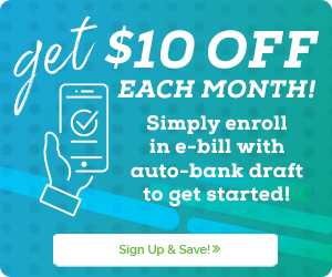 Get $10 off each month!